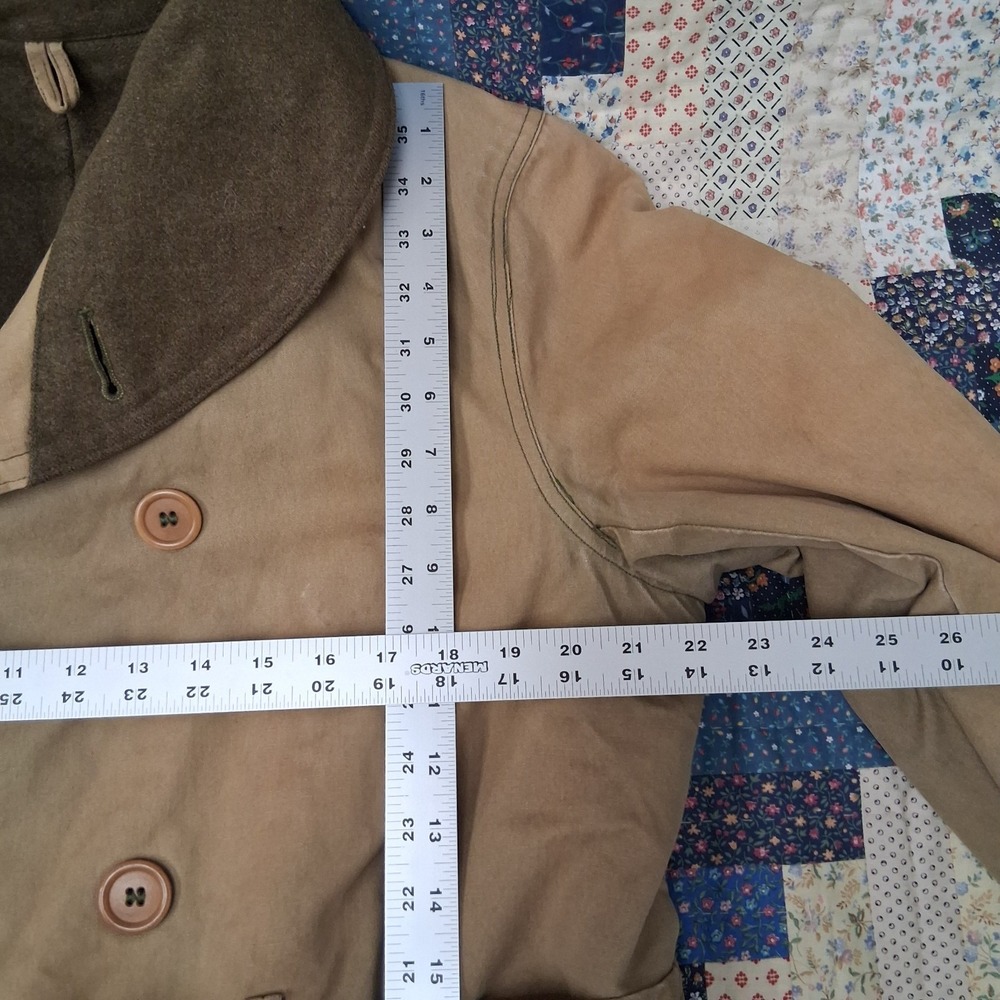 True Vintage 1940 WWII US Army M1938 Mackinaw Jeep Coat With Belt Wool Lined - Picture 11 of 16